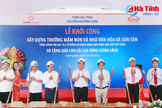 Lien Viet Post Bank tài trợ 19,5 tỷ xây dựng hạ tầng xã Sơn Tân