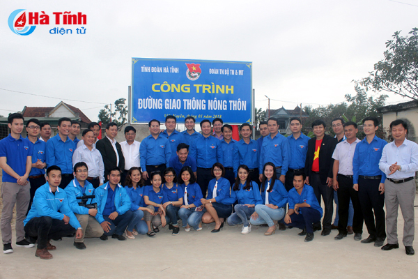 Đoàn Thanh niên Bộ TN&MT khánh thành công trình thanh niên tại Hà Tĩnh