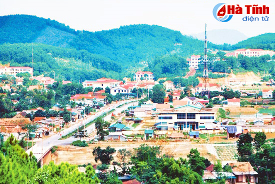 Thị trấn Vũ Quang. Ảnh tư liệu Sỹ Ngọ
