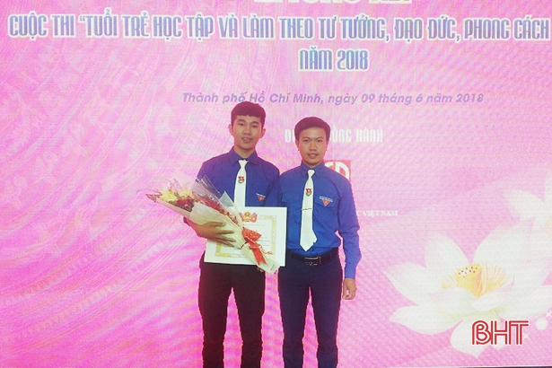 Nam sinh Hà Tĩnh đạt giải ba toàn quốc Cuộc thi Tuổi trẻ học và làm theo gương Bác