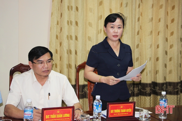 Bí thư Tỉnh ủy: Gắn với nông thôn mới, phải ưu tiên xây dựng thị trấn Lộc Hà