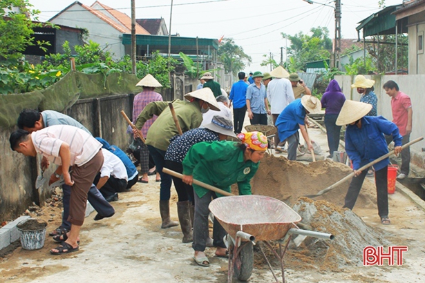 Can Lộc huy động gần 165 tỷ đồng xây dựng nông thôn mới