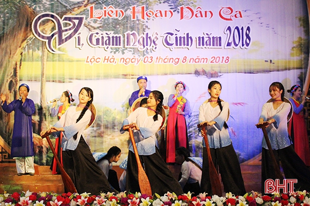 Lộc Hà tổ chức thành công Liên hoan Dân ca ví, giặm Nghệ Tĩnh năm 2018