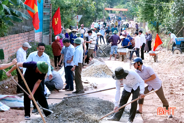 Cẩm Xuyên huy động gần 137 tỷ đồng xây dựng nông thôn mới