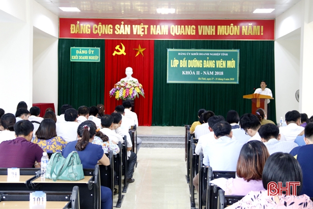 Thêm 106 quần chúng vào hàng ngũ Đảng khối Doanh nghiệp Hà Tĩnh