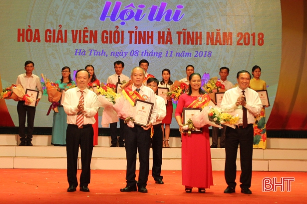 Xã Đức Bồng nhất Hội thi Hòa giải viên giỏi tỉnh Hà Tĩnh 2018