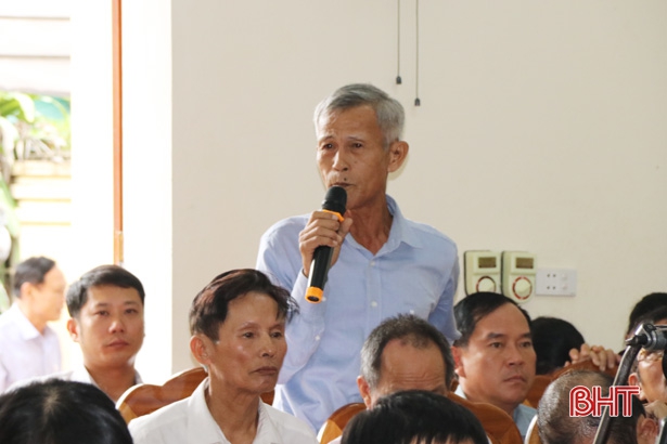 Cử tri TP Hà Tĩnh quan tâm đến vấn đề quản lý đất đai