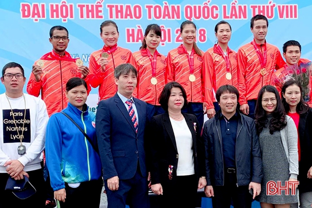 Đua thuyền Hà Tĩnh giành 4 huy chương tại Đại hội TDTT toàn quốc