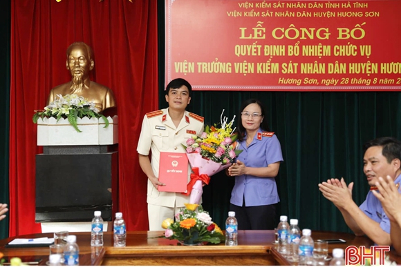 Viện Kiểm sát nhân dân huyện Hương Sơn có tân Viện trưởng