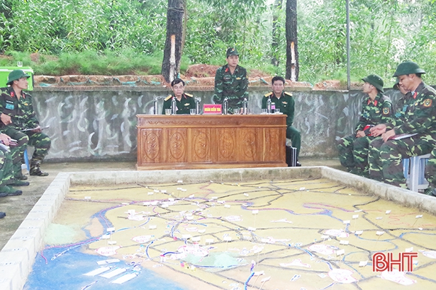 Bộ CHQS Hà Tĩnh diễn tập thành công chỉ huy tham mưu 1 bên 2 cấp năm 2019