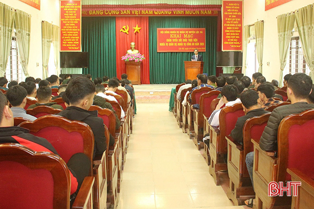 Lộc Hà có 162 thanh niên đủ điều kiện nhập ngũ năm 2020