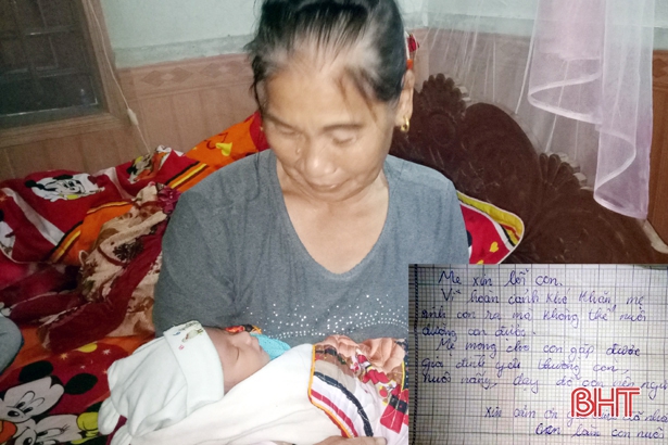 Bé trai sơ sinh bị bỏ rơi cùng bức thư đầy nước mắt của người mẹ