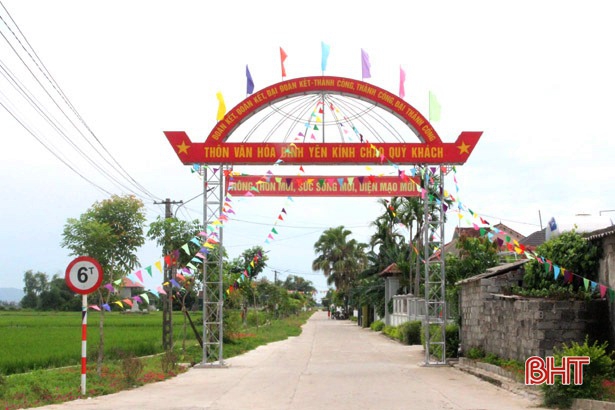 Can Lộc có thêm 10 khu dân cư nông thôn mới kiểu mẫu