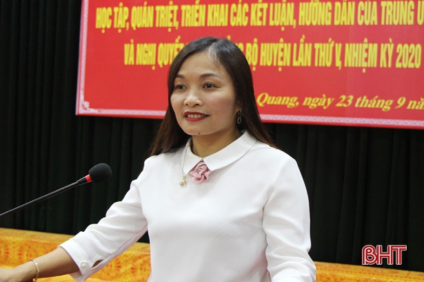 Vũ Quang quán triệt Nghị quyết Đại hội Đảng bộ huyện nhiệm kỳ 2020 - 2025