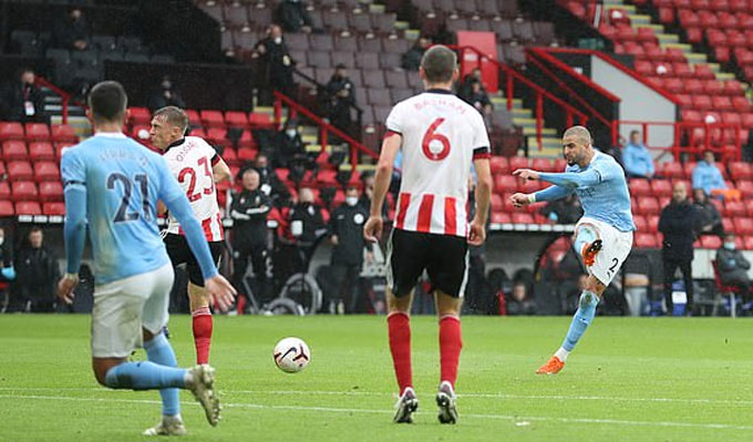 Kết quả Sheffield United 0-1 Man City: Thắng lợi toát mồ hôi