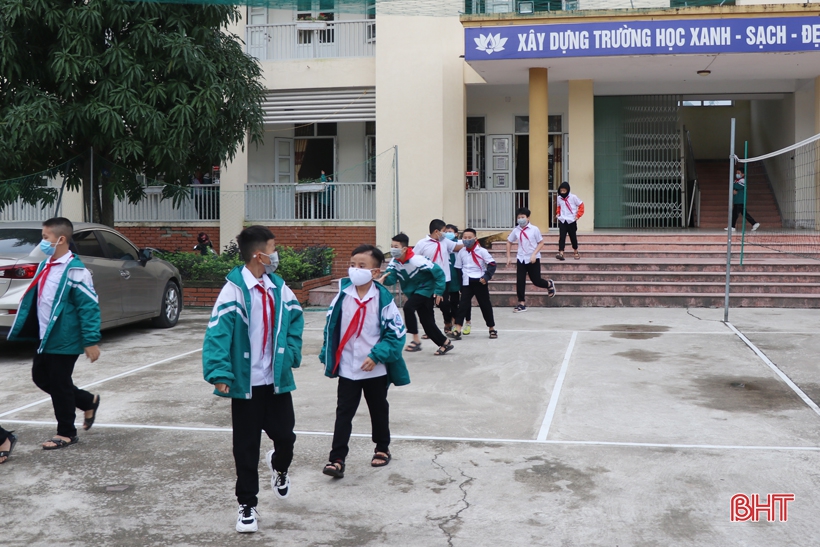 Các trường học ở TP Hà Tĩnh kích hoạt các biện pháp phòng dịch Covid-19