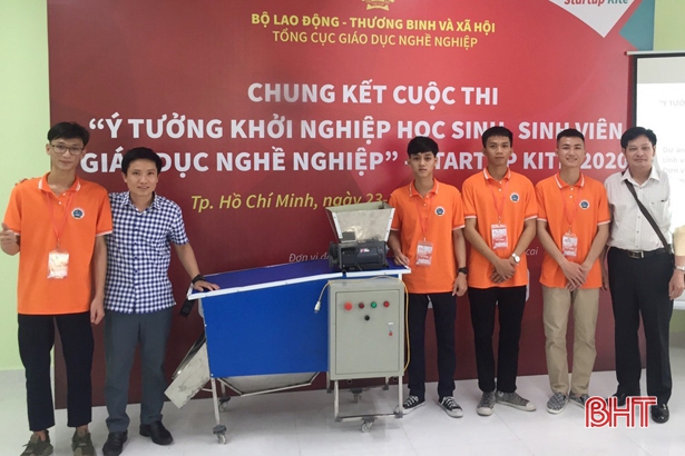 Sinh viên trường nghề Hà Tĩnh giành giải thưởng ý tưởng khởi nghiệp quốc gia