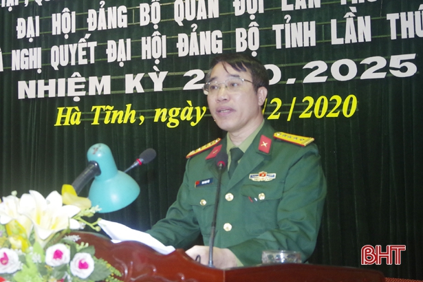 Đảng bộ Quân sự tỉnh, huyện Vũ Quang triển khai đưa Nghị quyết Đại hội Đảng vào cuộc sống