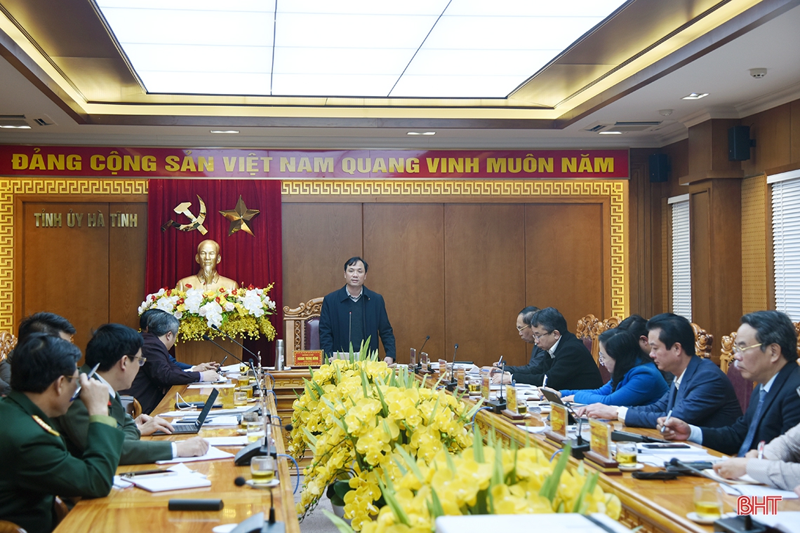 Ban Thường vụ Tỉnh ủy Hà Tĩnh hoàn thành nội dung kiểm điểm công tác lãnh đạo, chỉ đạo năm 2020