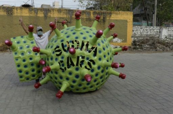 Độc đáo xe hình virus SARS-CoV-2