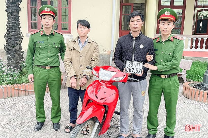 Khởi tố 2 “con nghiện” từ Nghệ An sang Hương Sơn trộm xe máy