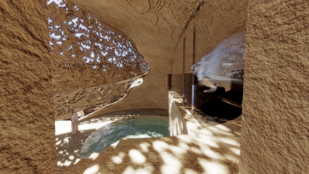 Resort chạm khắc tinh xảo ẩn mình giữa lòng sa mạc