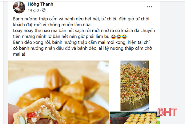 Bánh Trung thu tại TP Hà Tĩnh đắt khách ngày chính lễ