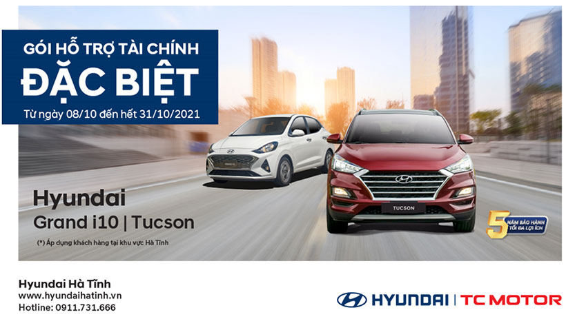 Hyundai Tucson, Hyundai Grand i10 khuyến mại từ 38 - 72 triệu đồng