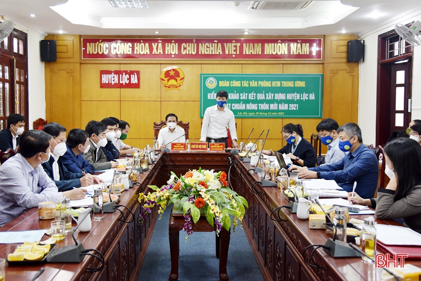 Lộc Hà cần vào cuộc quyết liệt để đạt huyện NTM trước tháng 1/2022