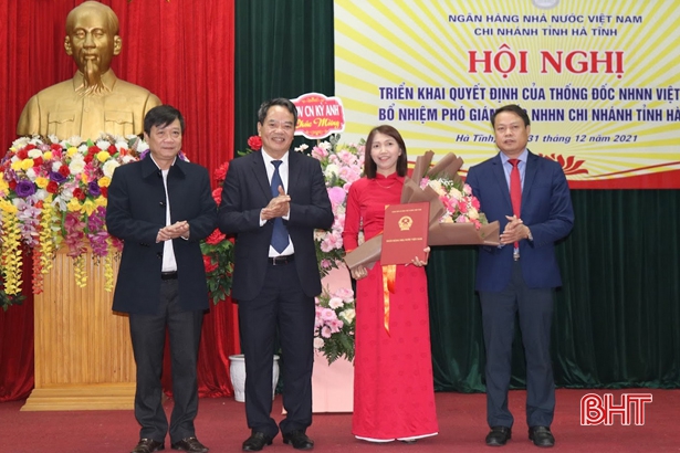 Ngân hàng Nhà nước Chi nhánh tỉnh Hà Tĩnh có tân Phó Giám đốc