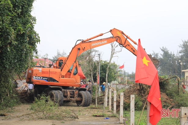 Nhiều địa phương ở Nghi Xuân ra quân xây dựng nông thôn mới nâng cao