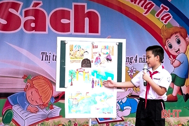 Học sinh Hà Tĩnh hào hứng hưởng ứng Ngày sách Việt Nam