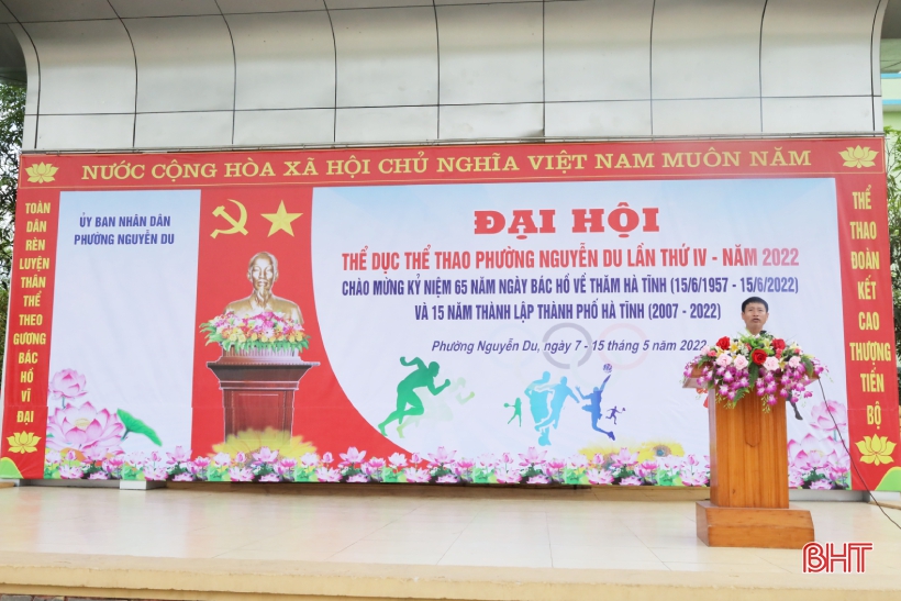 Đại hội TDTT phường Nguyễn Du tranh tài ở 5 bộ môn thi đấu