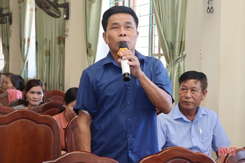 Cử tri kiến nghị sớm phê duyệt đề án nước sạch cho các xã phía Nam Cẩm Xuyên