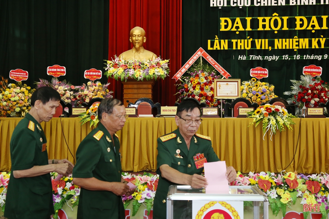 Bầu 23 đồng chí vào BCH Hội Cựu chiến binh Hà Tĩnh nhiệm kỳ 2022-2027