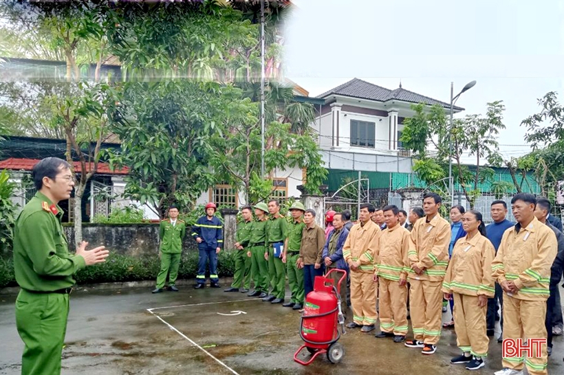100% phường, xã ở thị xã Hồng Lĩnh có tổ liên gia an toàn về PCCC