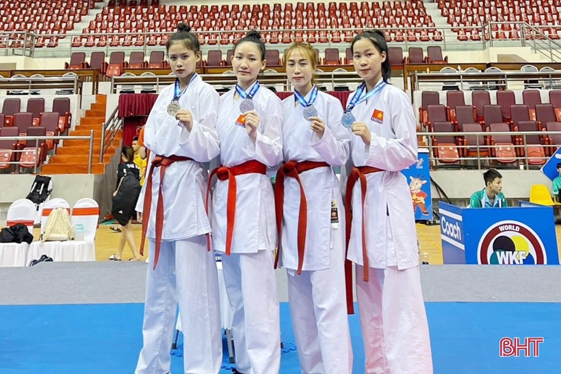 VĐV Hà Tĩnh giành 6 huy chương tại Giải Karatedo Đại hội TDTT toàn quốc