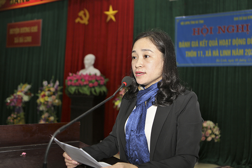 Hội LHPN Hà Tĩnh hỗ trợ xã Hà Linh hơn 290 triệu đồng xây dựng nông thôn mới