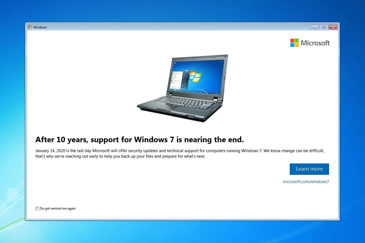 Hạn chót của Windows 7