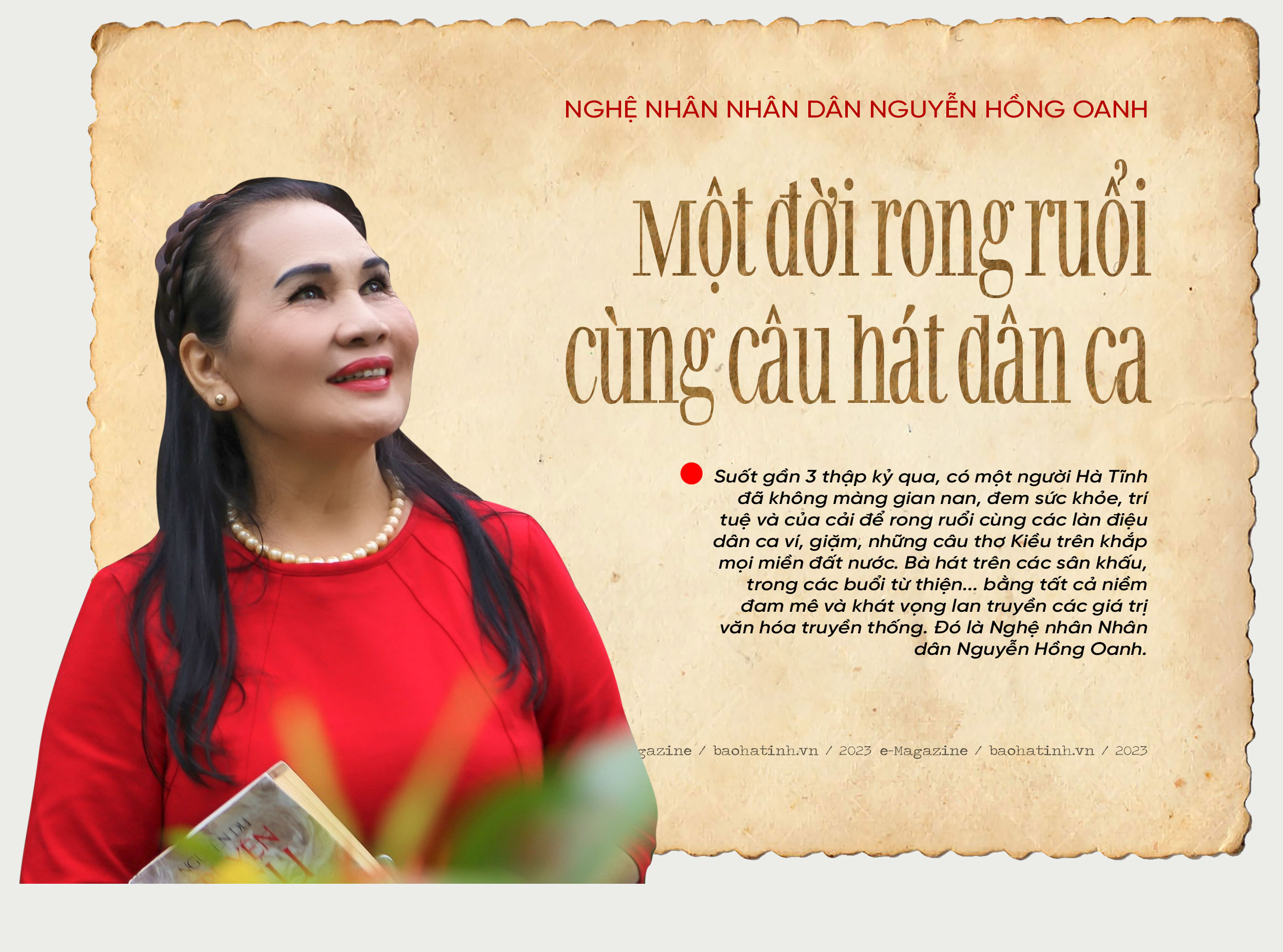 Nghệ nhân Nhân dân Nguyễn Hồng Oanh - một đời rong ruổi cùng câu hát dân ca