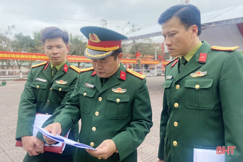Đảm bảo lễ giao nhận quân tại Hà Tĩnh diễn ra nghiêm túc, trang trọng