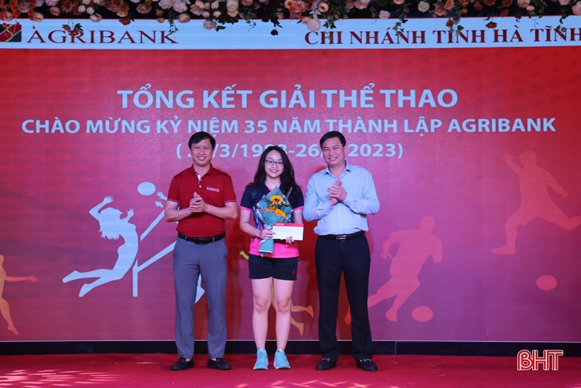Agribank Chi nhánh tỉnh Hà Tĩnh tổ chức thành công giải thể thao mừng 35 năm thành lập