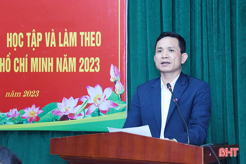 Hơn 6.000 cán bộ, đảng viên Đảng bộ Khối CCQ&DN Hà Tĩnh học tập chuyên đề học Bác năm 2023