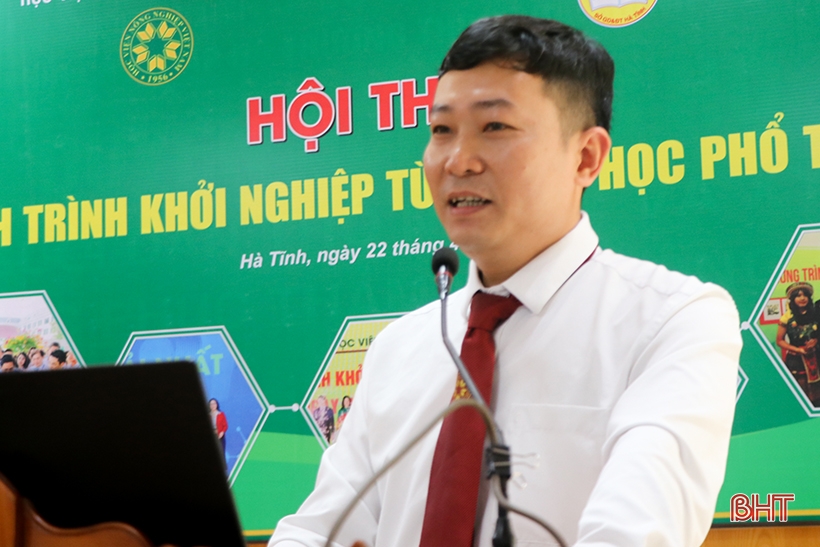 Thúc đẩy khát vọng khởi nghiệp của học sinh trung học phổ thông Hà Tĩnh